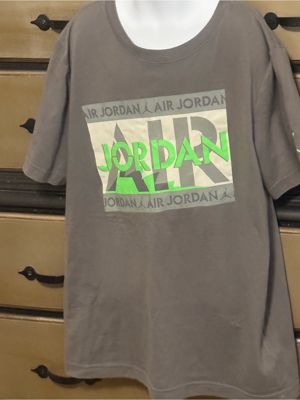 Jordan Black Tee with Red Jumpman Logo